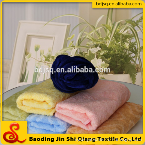 Wholesale Alibaba High Quality Pure Color Plush Bamboo Microfiber Towel